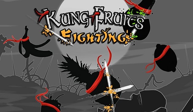 Combat de fruits Kung