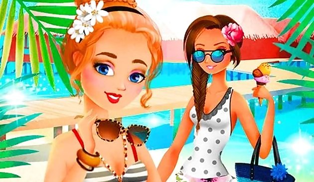 Urlaub Sommer Ankleidespiel für Mädchen