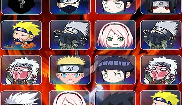 Trouvez le visage de Naruto