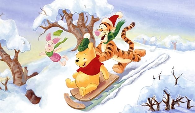 Navidad Winnie Pooh Jigsaw