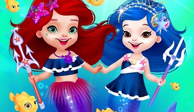 Niedliches Meerjungfrauen-Ankleidespiel für Mädchen