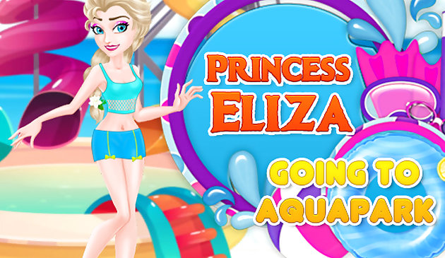 La princesa Eliza va al parque acuático