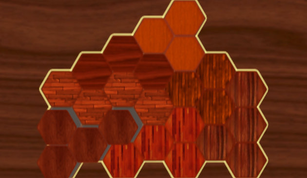 ウッディブロックヘキサパズルゲーム