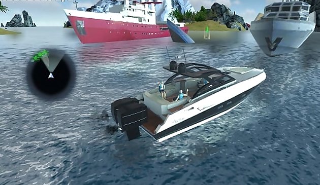 Simulateur de sauvetage en bateau américain
