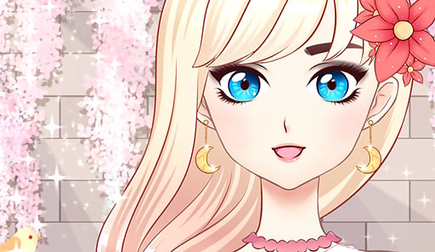 女の子のためのアニメの女の子のファッションメイクアップゲーム