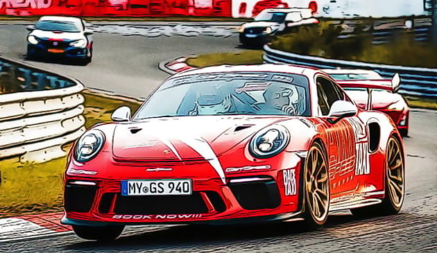 Course de voitures de vitesse