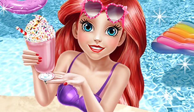 Tiempo de piscina de Mermaid Princess