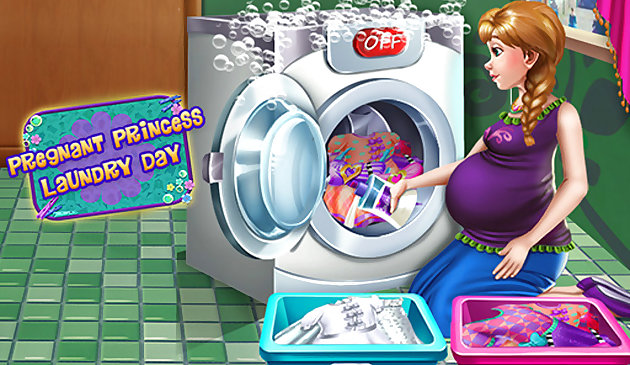 Día de lavandería de la princesa embarazada