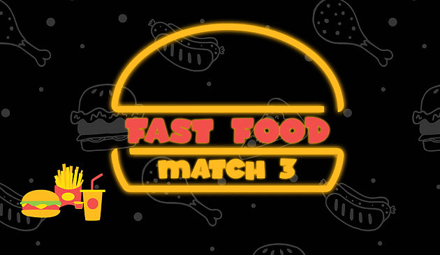 Fast Food 3-Gewinnt-Spiel
