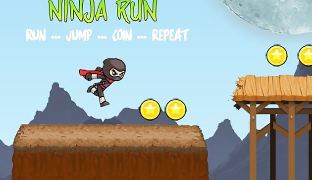 Ninja Run - Jeu de course en plein écran