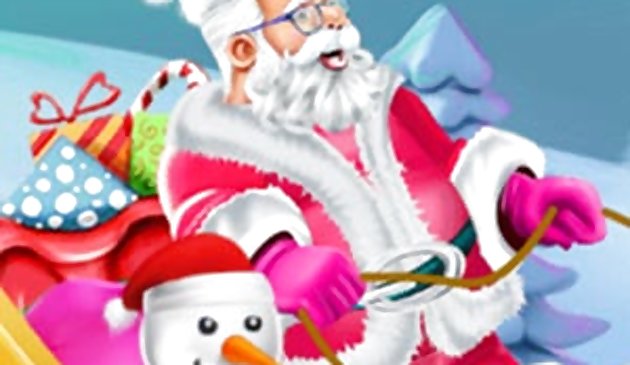 Diseña el juego de trineos de Santa Claus