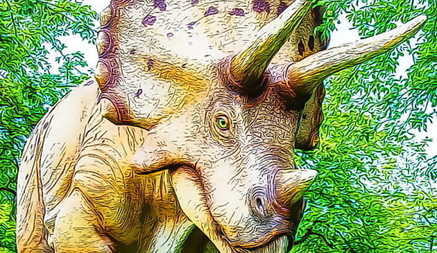 Riesiges Triceratops-Puzzle