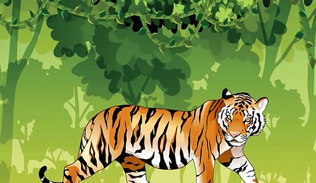 Coloración de tigre enojado