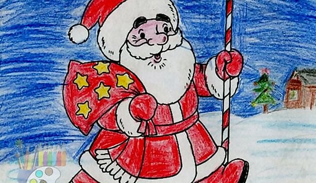 Colorear Santa Claus