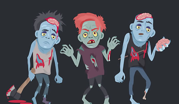 Zombies et squelettes coloriage