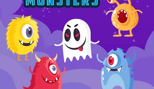 Elektrische Monster 3-Gewinnt-Spiel