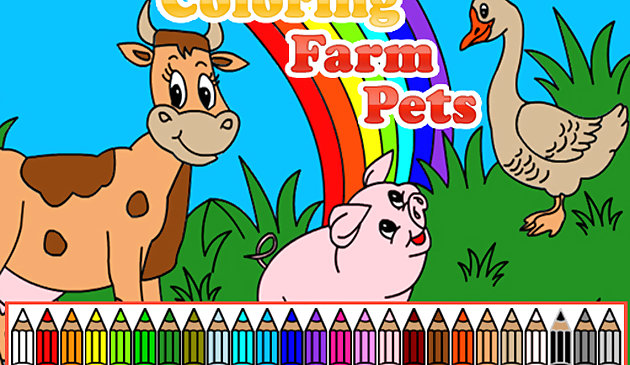 Раскраска домашних животных фермы