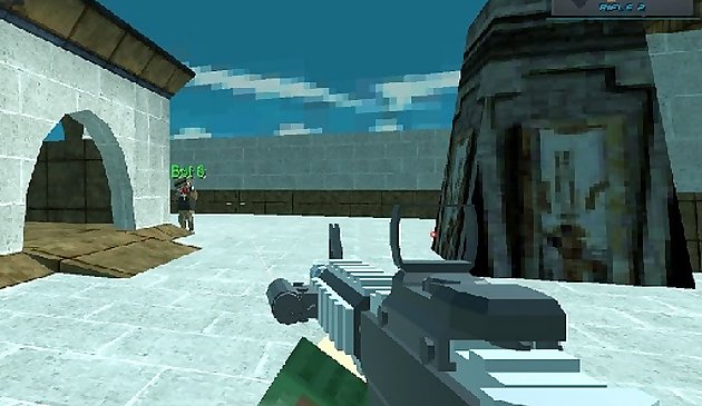 Блочная Shooting Arena 3D Пиксельный Бой