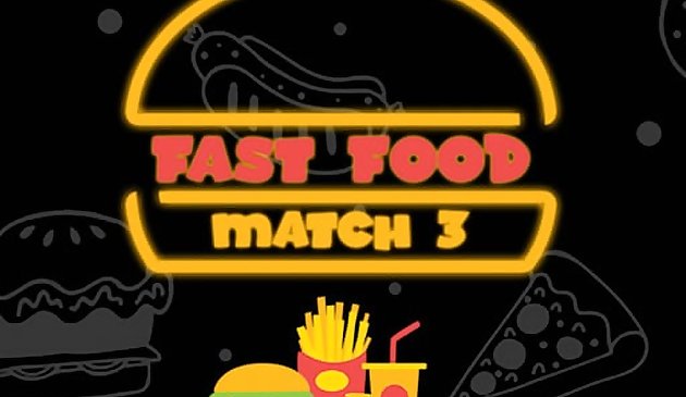 Fast Food 3-Gewinnt-Spiel
