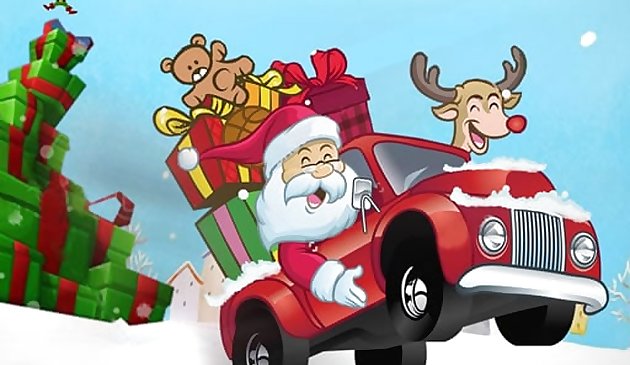 Weihnachtsmann-Geschenkwagen