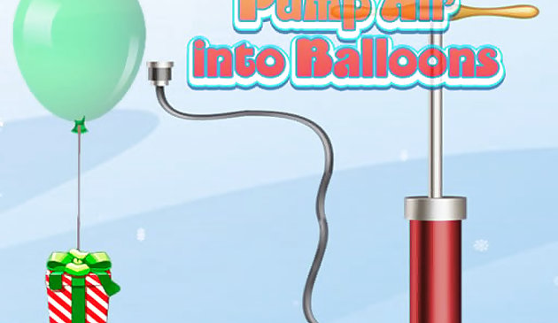 Luft in den Ballon pumpen