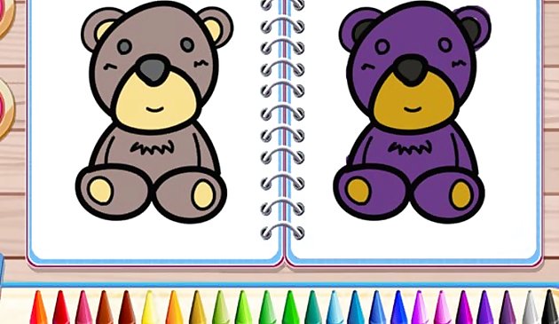 Niedliche Teddybär-Farben