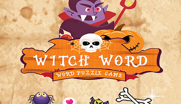 Witch Word: Juego de rompecabezas de Halloween
