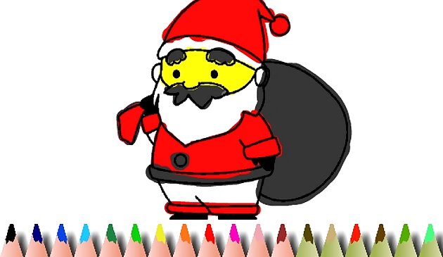 Раскраска Санта-Клауса BTS