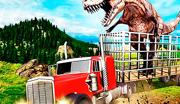 Camión de transporte Jurassic Dino