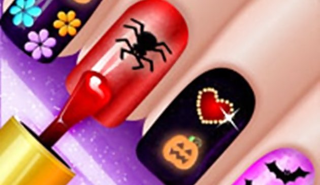 Светящиеся ногти на Хэллоуин - лак и цвет