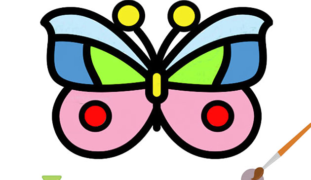 Colorear y decorar mariposas