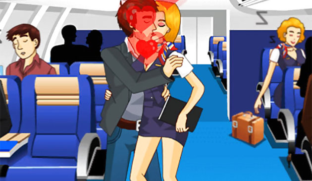 Stewardess küssen