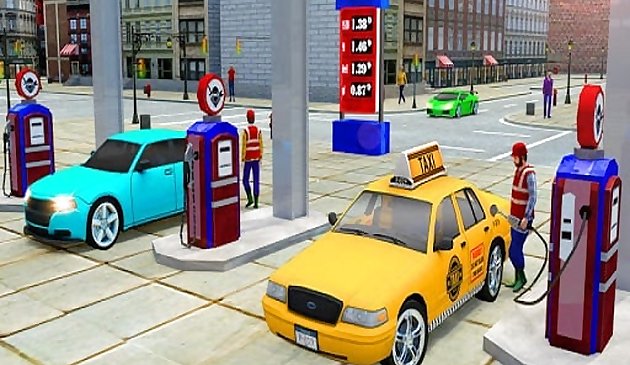 Juego de simulador de conducción de taxis urbanos 2020