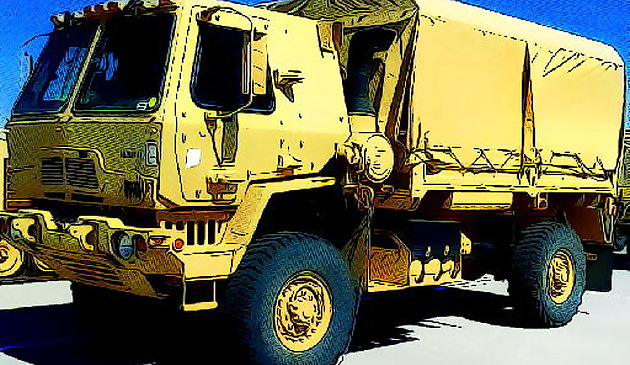Армейские грузовики лобзик