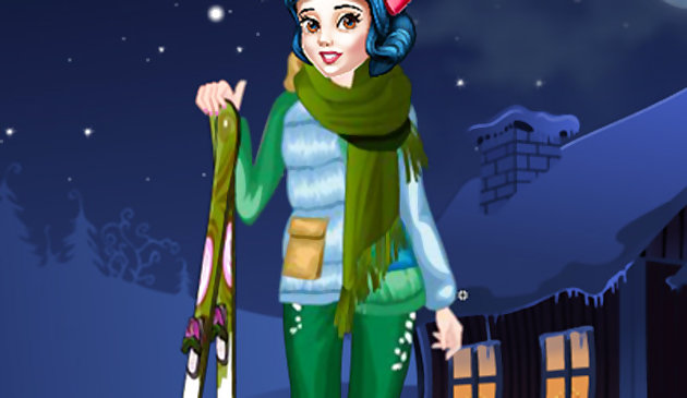 Принцесса Зимние лыжи