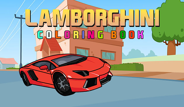 Libro para colorear Lamborghini