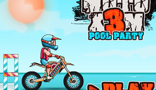 Moto X3M Pool-Party-Spiel