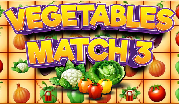Gemüse 3-Gewinnt-Spiel