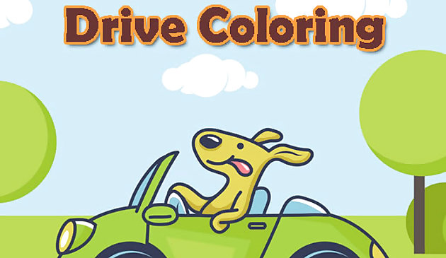 Animal Happy Drive Coloriage
