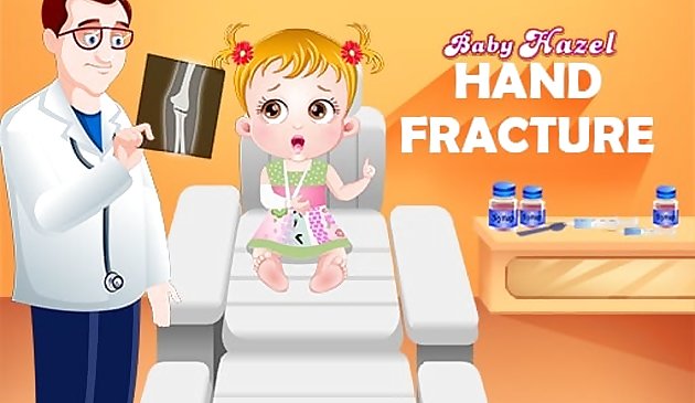 Fracture de la main de bébé noisette