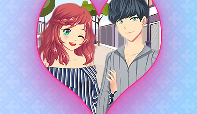 Anime romántico parejas juego de vestir