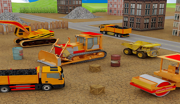 Straßenbau-Autobahnbau-Spiel