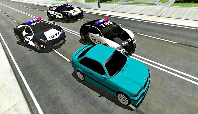 Гонка на полицейских машинах сумасшедшего полицейского :P олическая машина против гангстерского побега
