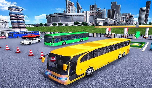 Современная автобусная парковка Advance Bus Games