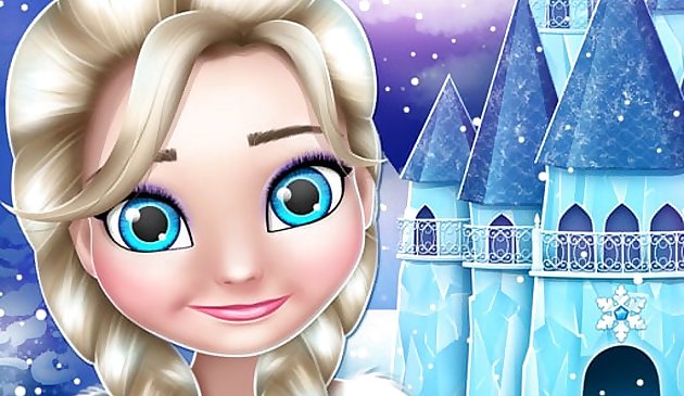 Игра «Дизайн и украшение кукольного домика ледяной принцессы»