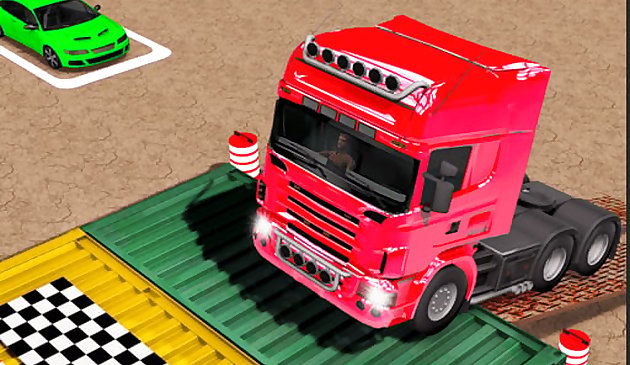 トラック駐車場車のゲーム3D