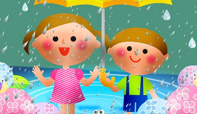 Puzzle des enfants du jour de pluie