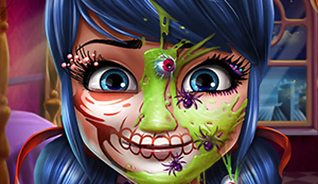 Gepunktetes Mädchen Halloween-Make-up
