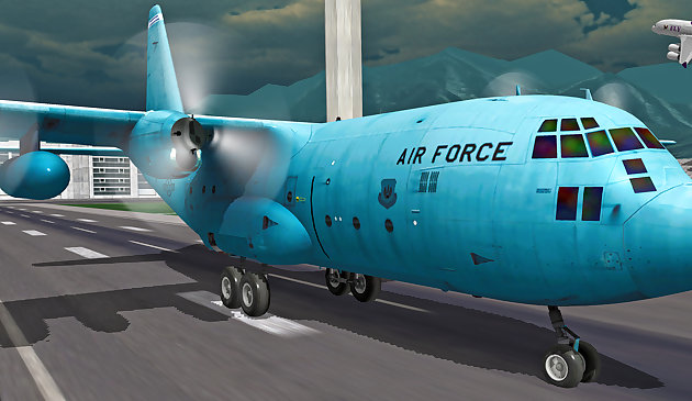 Simulador de vuelo libre de avión