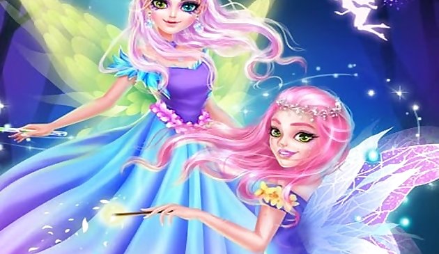 女の子のための妖精のドレスアップ